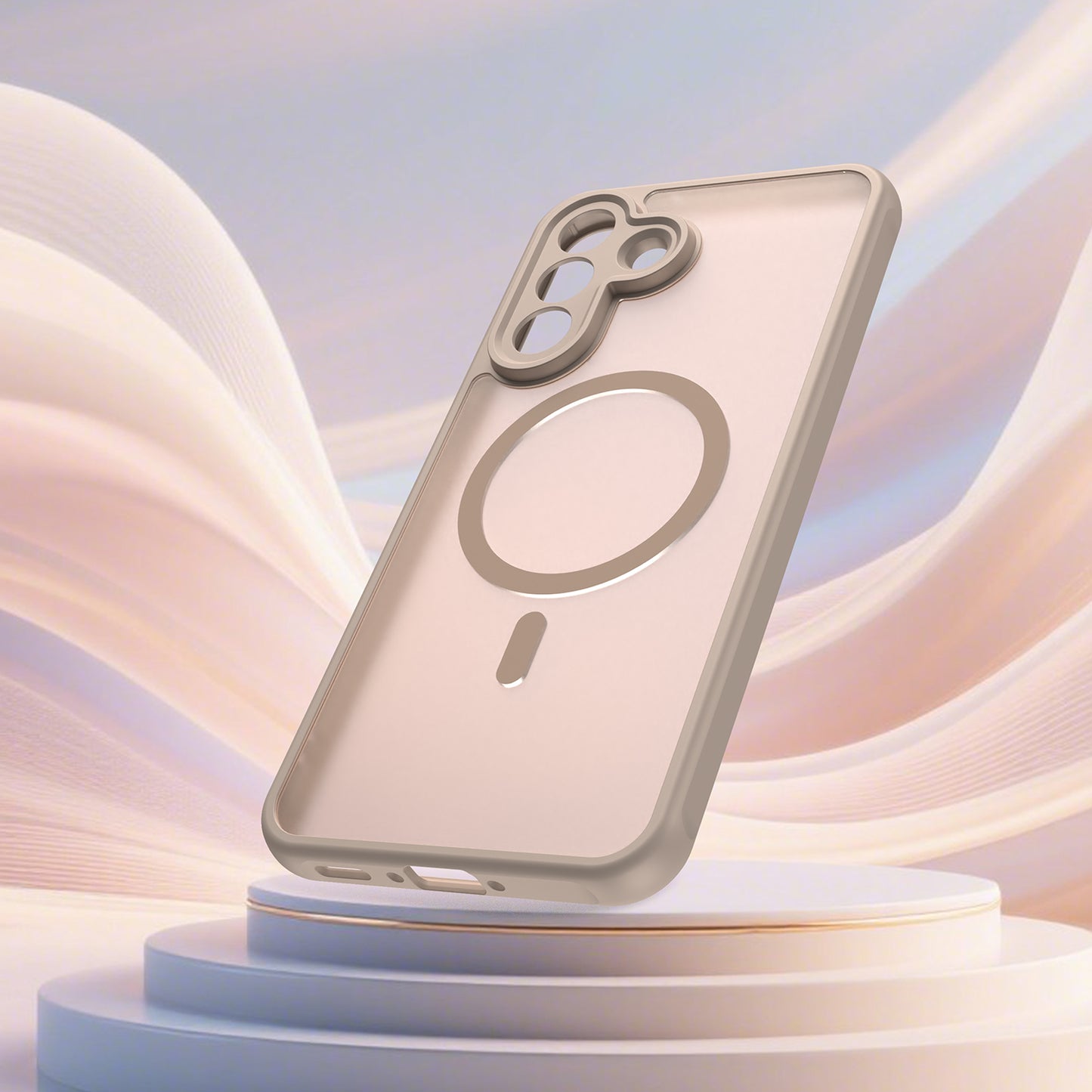 MagSafe Case for Samsung Galaxy A37 5G, Techsuit, HaloFrost II, Gold