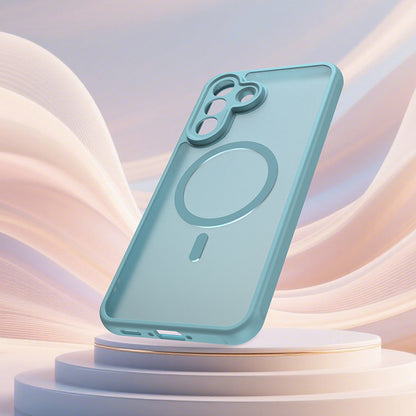 MagSafe-fodral för Samsung Galaxy A37 5G, Techsuit, HaloFrost II, Ljusgrön