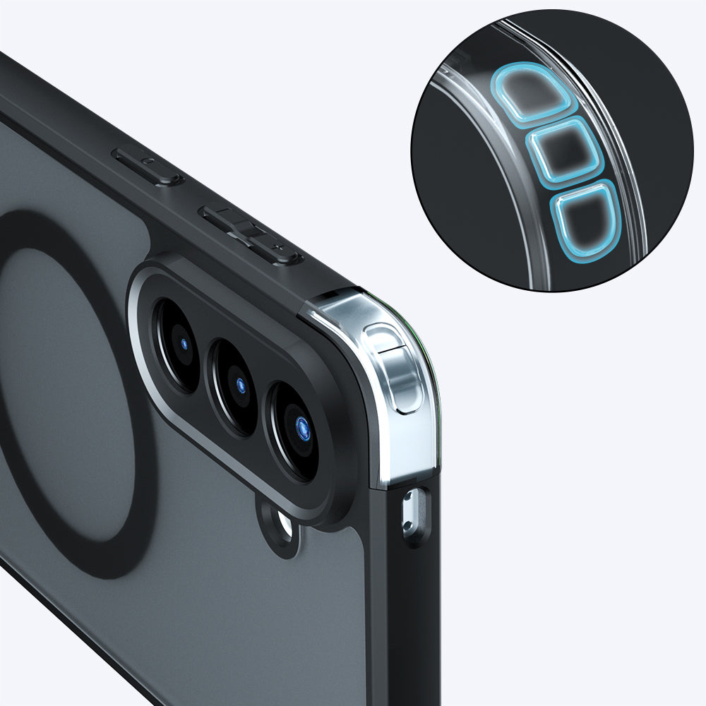 MagSafe-skal för Samsung Galaxy A37 5G, Techsuit, PureFrost, Satinsvart