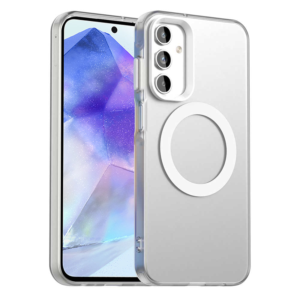 MagSafe-fodral för Samsung Galaxy A55 5G A556, Techsuit, CandyCase, Vit