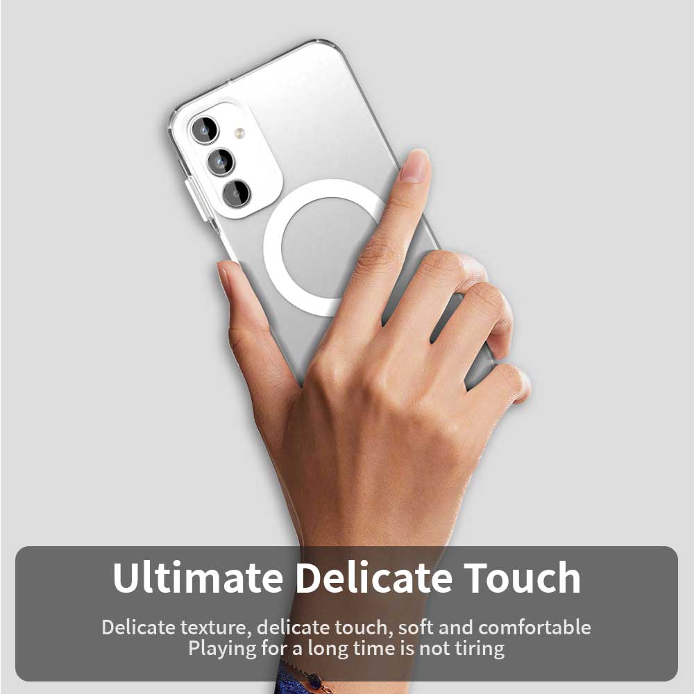 MagSafe-fodral för Samsung Galaxy A55 5G A556, Techsuit, CandyCase, Vit