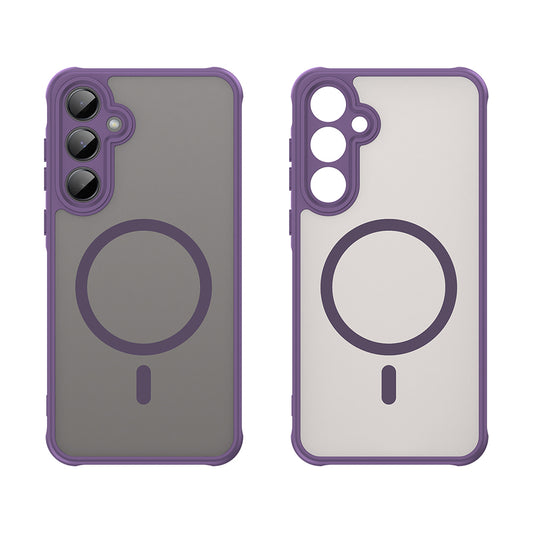 MagSafe Case for Samsung Galaxy A55 5G A556, Techsuit, HaloFrost II, Purple