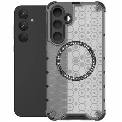 MagSafe-fodral för Samsung Galaxy A55 5G A556, Techsuit, HoneyComb Shield, Svart