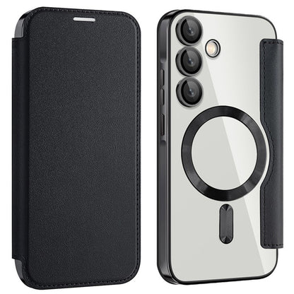MagSafe-fodral för Samsung Galaxy A55 5G A556, Techsuit, SmartMag Book, Svart