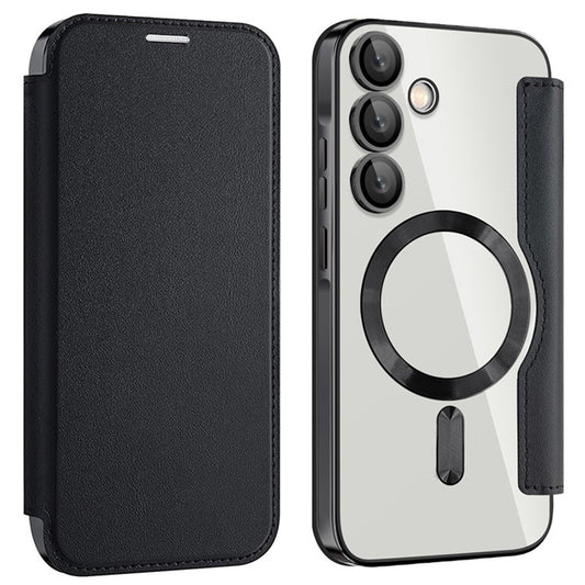 MagSafe-fodral för Samsung Galaxy A55 5G A556, Techsuit, SmartMag Book, Svart