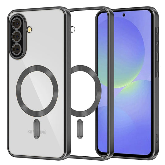 MagSafe-fodral för Samsung Galaxy A56 A566 / A36 A366, Techsuit, Luxury Crystal, Svart