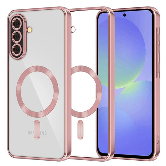MagSafe-fodral för Samsung Galaxy A56 A566 / A36 A366, Techsuit, Luxury Crystal, Rosa