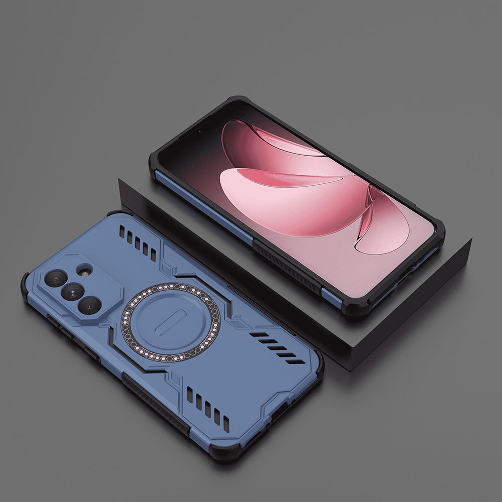 MagSafe-fodral för Samsung Galaxy A56 A566, Techsuit, ArmorMag, Blå