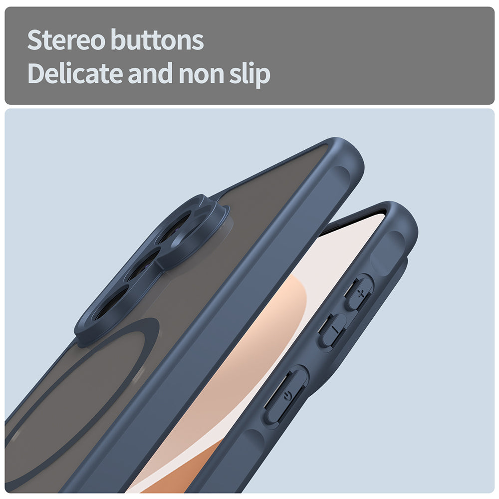 MagSafe-fodral för Samsung Galaxy A57 5G, Techsuit, HaloFrost II, Marinblå