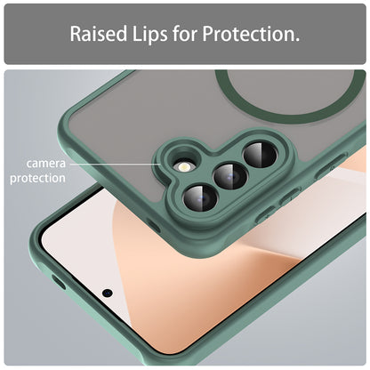 MagSafe Case for Samsung Galaxy A57 5G, Techsuit, HaloFrost II, Green