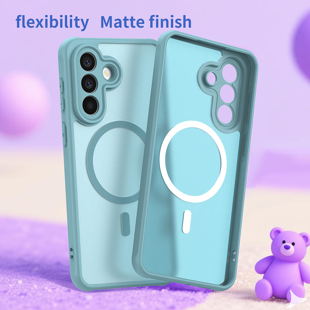 MagSafe-fodral för Samsung Galaxy A57 5G, Techsuit, HaloFrost II, Ljusgrön