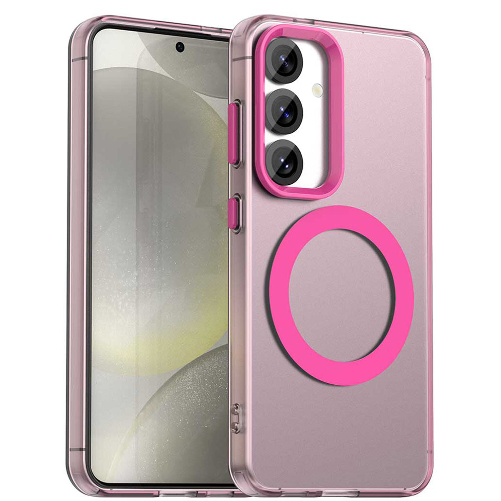 MagSafe-fodral för Samsung Galaxy S24 FE S721, Techsuit, CandyCase, Rosa