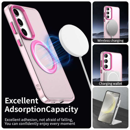 MagSafe-fodral för Samsung Galaxy S24 FE S721, Techsuit, CandyCase, Rosa