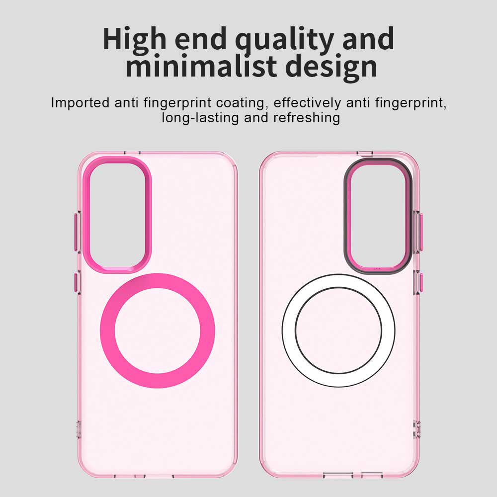 MagSafe-fodral för Samsung Galaxy S24 FE S721, Techsuit, CandyCase, Rosa