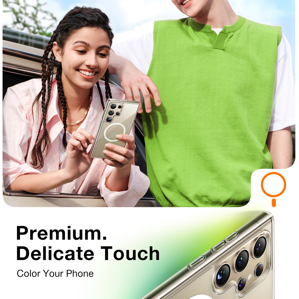 MagSafe-skal för Samsung Galaxy S24 Ultra S928, Torras, Diamond, Transparent