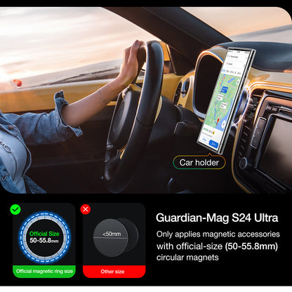 MagSafe-skal för Samsung Galaxy S24 Ultra S928, Torras, Diamond, Transparent