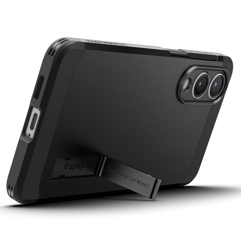 MagSafe-skal för Samsung Galaxy S25 Edge S937, Spigen, Tough Armor, Svart ACS09422