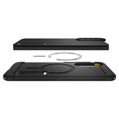 MagSafe-skal för Samsung Galaxy S25 Edge S937, Spigen, Tough Armor, Svart ACS09422