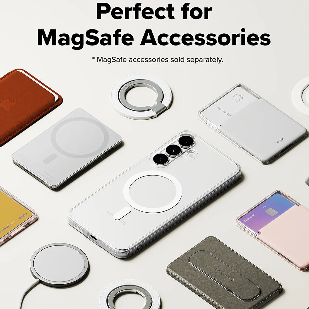 MagSafe-fodral för Samsung Galaxy S25 FE, Ringke, Fusion, Transparent