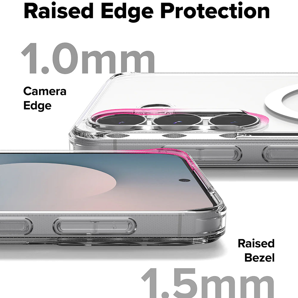 MagSafe-fodral för Samsung Galaxy S25 FE, Ringke, Fusion, Transparent
