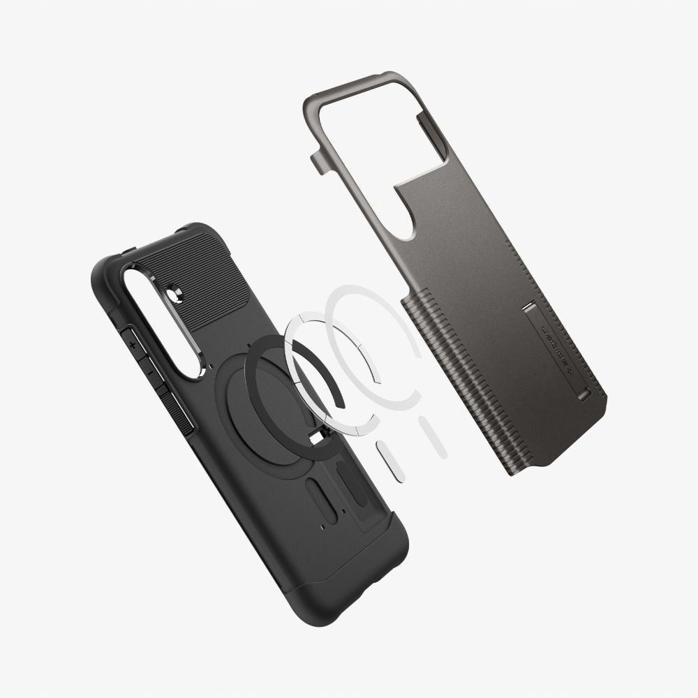 MagSafe-skal för Samsung Galaxy S25 FE, Spigen, Slim Armor, Grå ACS10230