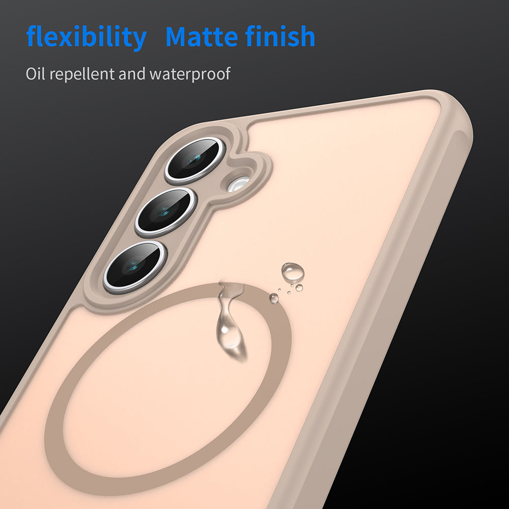 MagSafe-fodral för Samsung Galaxy S25 FE, Techsuit, HaloFrost II, Guld