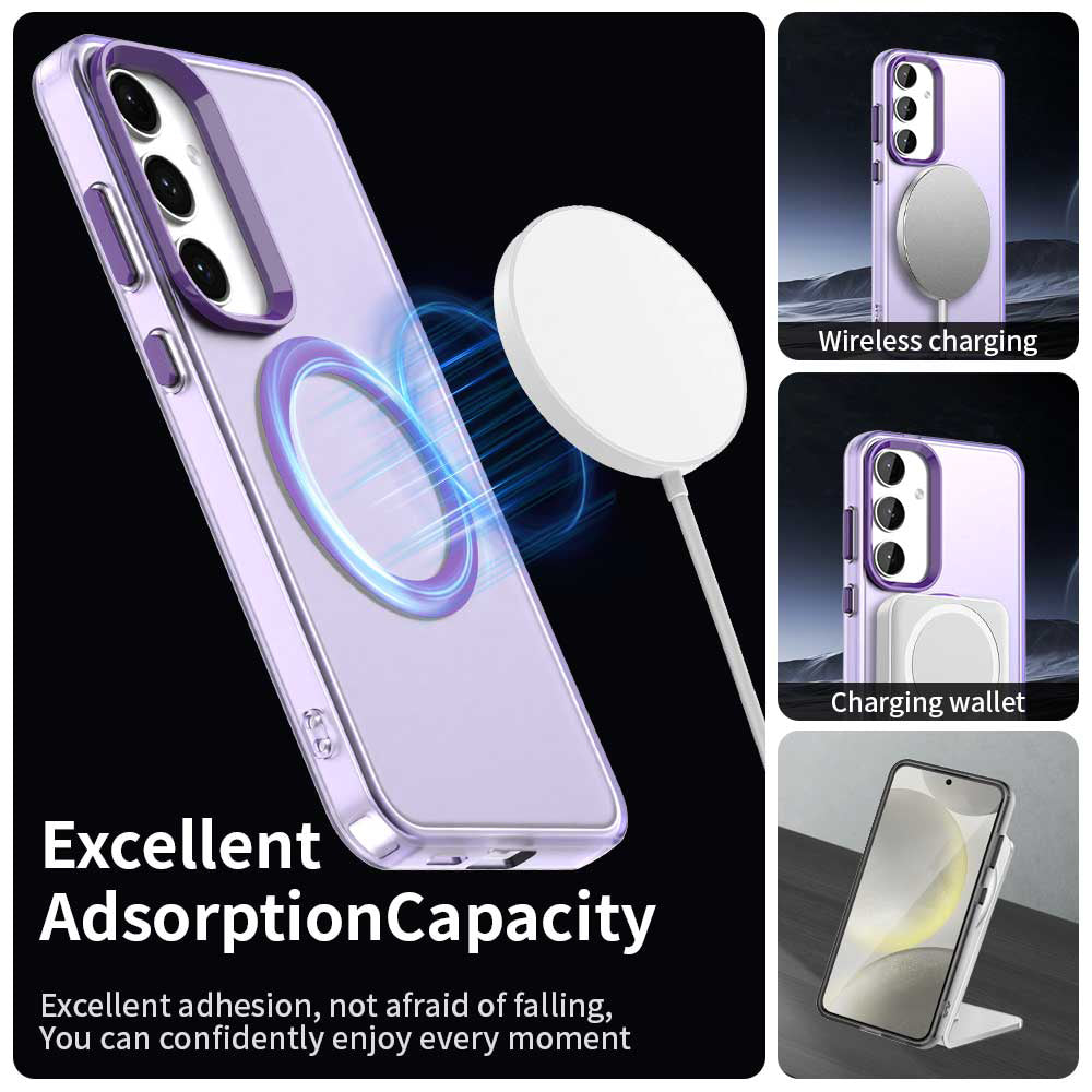 MagSafe-fodral för Samsung Galaxy S25+ S936 / S24+ S926, Techsuit, CandyCase, Lila