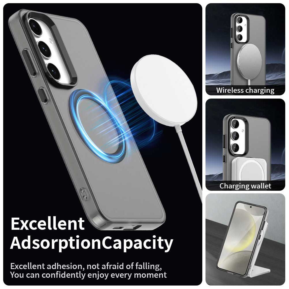 MagSafe-fodral för Samsung Galaxy S25+ S936 / S24+ S926, Techsuit, CandyCase, Svart