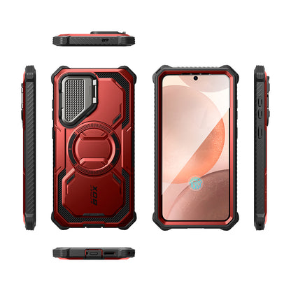 MagSafe-skal för Samsung Galaxy S25 S931, i-Blason, ArmorBox, Röd