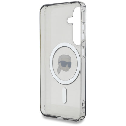 MagSafe-fodral för Samsung Galaxy S25 S931, Karl Lagerfeld, IML Karl's Head, Svart