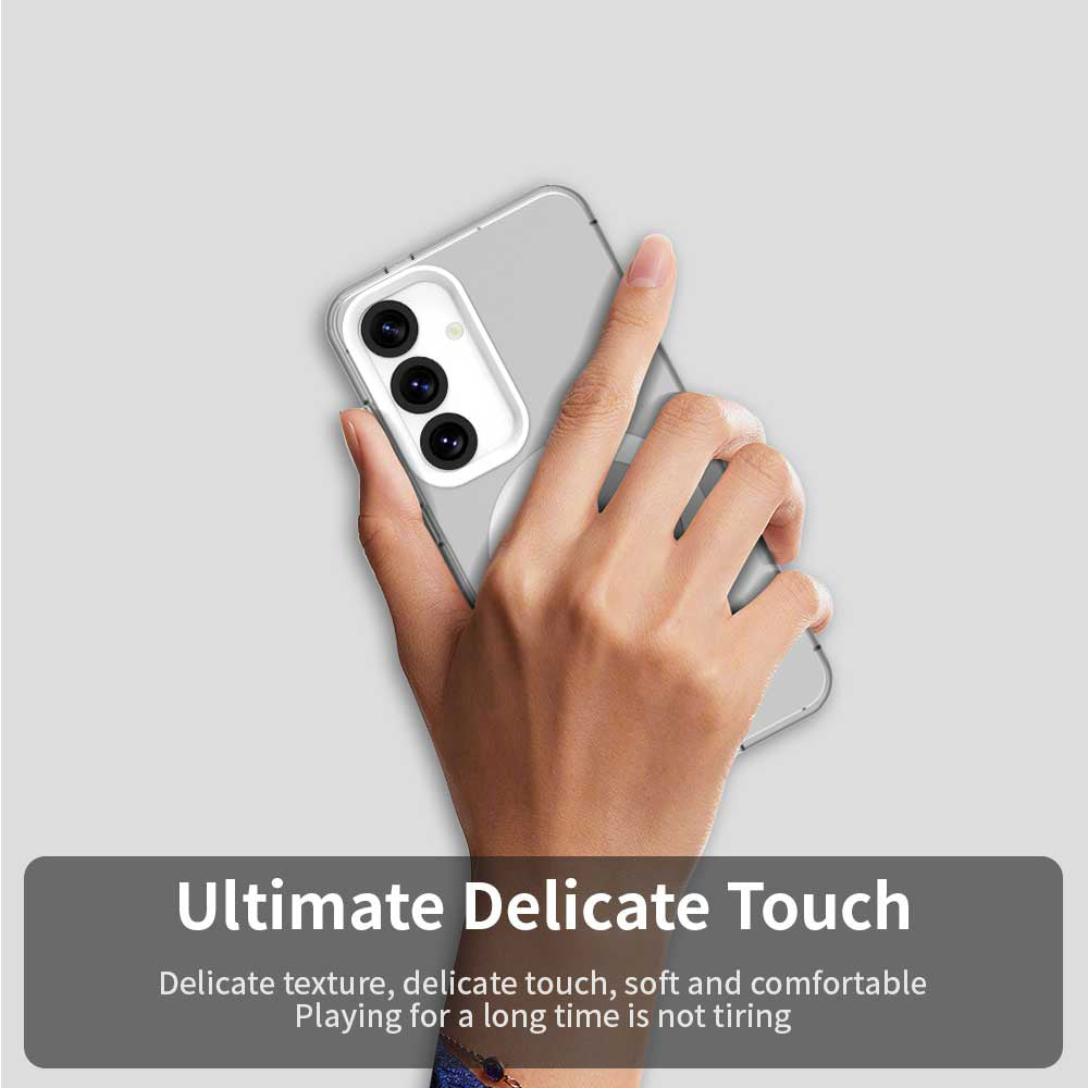 MagSafe-fodral för Samsung Galaxy S25 S931 / S24 S921, Techsuit, CandyCase, Vit