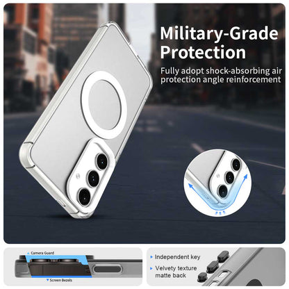 MagSafe-fodral för Samsung Galaxy S25 S931 / S24 S921, Techsuit, CandyCase, Vit