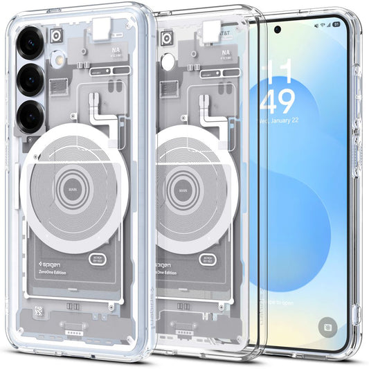 MagSafe-skal för Samsung Galaxy S25 S931, Spigen, Ultra Hybrid Zero One, Vit ACS09004