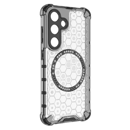 MagSafe-fodral för Samsung Galaxy S25 S931, Techsuit, HoneyComb Shield, Vit
