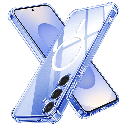 MagSafe-fodral för Samsung Galaxy S25 S931, Techsuit, stöttåligt, transparent