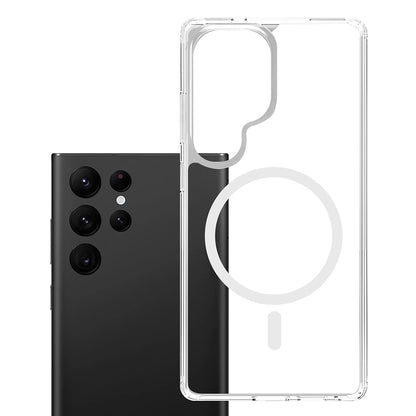 MagSafe Case for Samsung Galaxy S25 Ultra S938, 3MK, Armor MagCase, Transparent