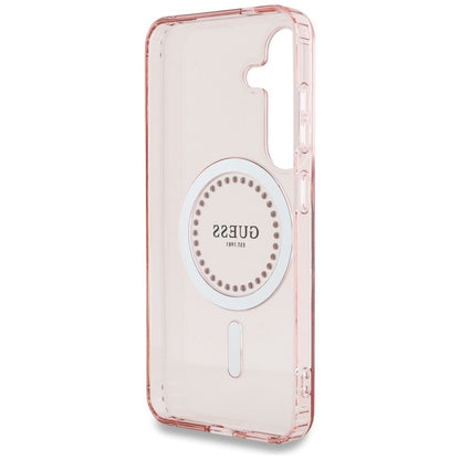 MagSafe-skal för Samsung Galaxy S25 S931, Guess, IML Rhinestone, Rosa