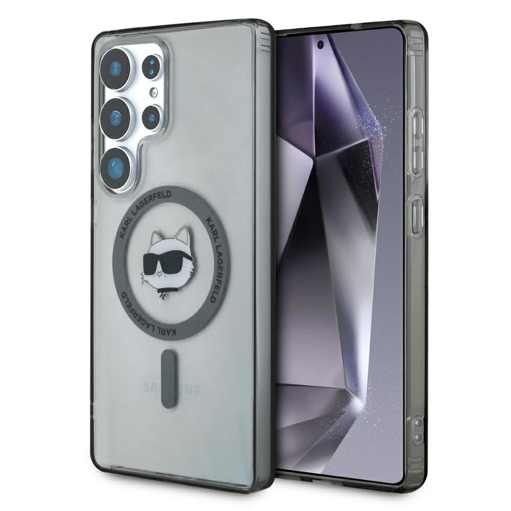 MagSafe-fodral för Samsung Galaxy S25 Ultra S938, Karl Lagerfeld, IML Choupette's Head, Svart