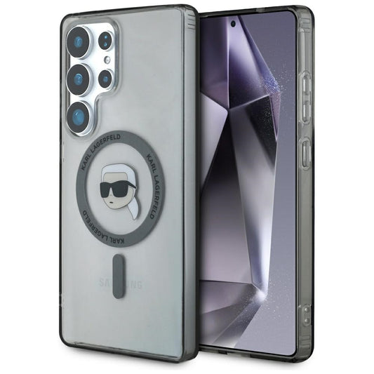 MagSafe-skal för Samsung Galaxy S25 Ultra S938, Karl Lagerfeld, IML Karl's Head, Svart
