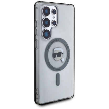MagSafe Case for Samsung Galaxy S25 Ultra S938, Karl Lagerfeld, IML Karl's Head, Black