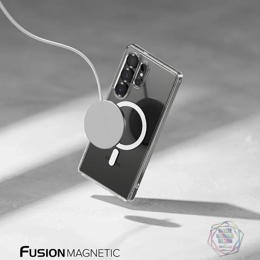 MagSafe-fodral för Samsung Galaxy S25 Ultra S938, Ringke, Fusion, Matt Transparent