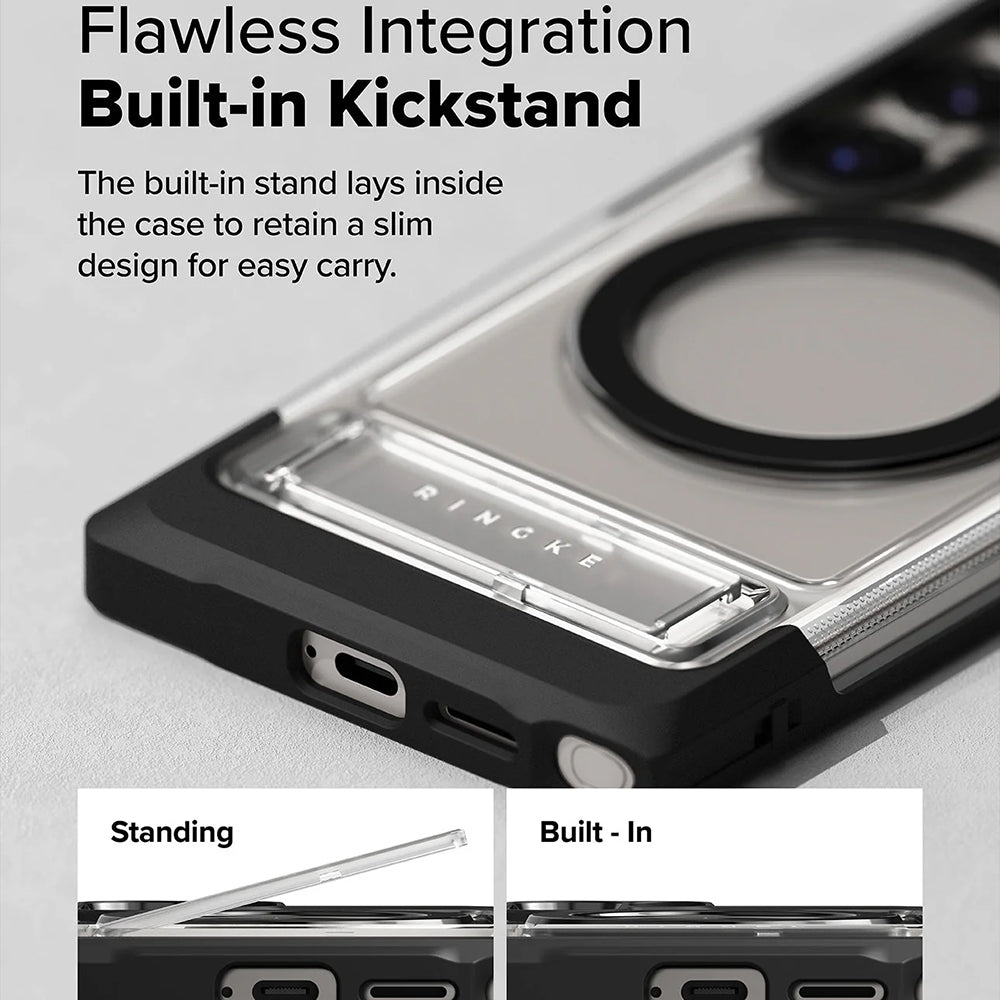MagSafe-fodral för Samsung Galaxy S25 Ultra S938, Ringke, UX, Transparent