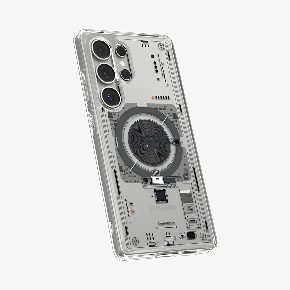 MagSafe-skal för Samsung Galaxy S25 Ultra S938, Spigen, Ultra Hybrid Neo One, Transparent