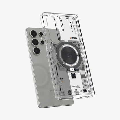 MagSafe-skal för Samsung Galaxy S25 Ultra S938, Spigen, Ultra Hybrid Neo One, Transparent