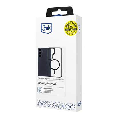 MagSafe-skal för Samsung Galaxy S26, 3MK, Satin Armor, Transparent