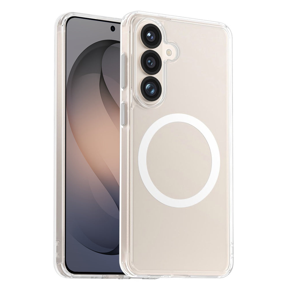 MagSafe-fodral för Samsung Galaxy S26 S942, Blueo, Crystal+ Anti-Drop, Transparent