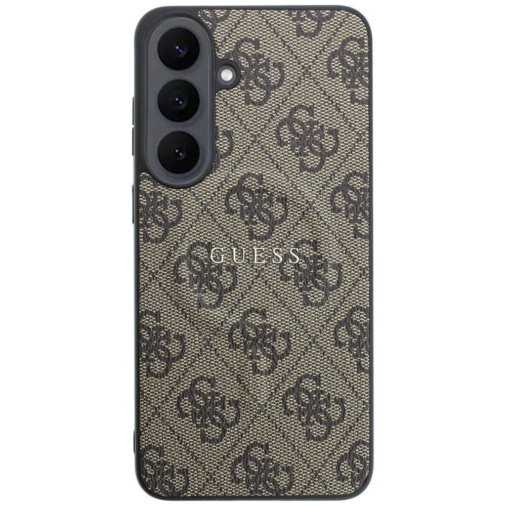 MagSafe-skal för Samsung Galaxy S26 FE S741, Guess, 4G Embossed Ring Classic Logo, brun