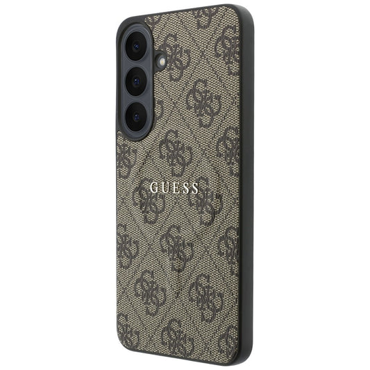 MagSafe-skal för Samsung Galaxy S26 FE S741, Guess, 4G Embossed Ring Classic Logo, brun