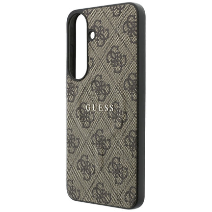 MagSafe-skal för Samsung Galaxy S26 FE S741, Guess, 4G Embossed Ring Classic Logo, brun