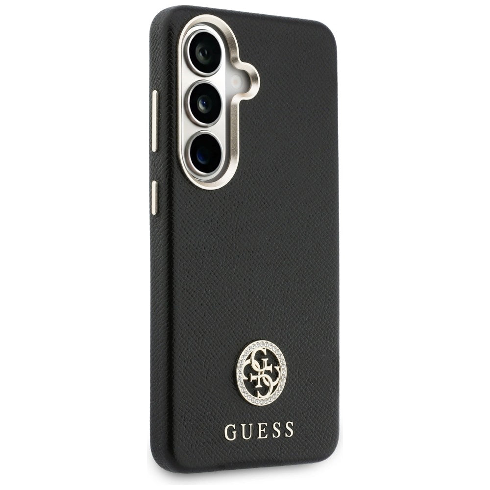 MagSafe-skal för Samsung Galaxy S26 Plus S947, Guess, Rhinestone Round Logo, Svart
